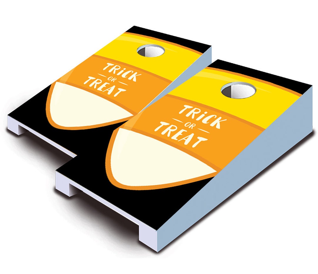 Trick or Treat Tabletop Cornhole Set With Bags Desktop Cornhole