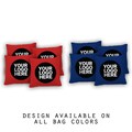 Custom Cornhole Bags-Your Logo Here Cornhole Bags Set of 8-17 Colors to Choose From-Homemade Quality Regulation Cornhole Bags-Bean Bag Toss
