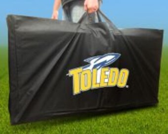 NCAA Licensed University of Toledo Cornhole Carrying Case - Toledo Cornhole Carry Bag - Durable Carry Case for Cornhole Boards