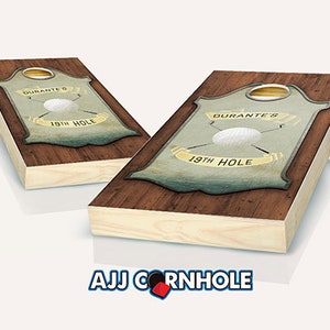 Personalized Golf Cornhole Set w/ Bags - Cornhole Set - Cornhole - Quality Cornhole Set - Golf Cornhole Game - Custom Cornhole Game