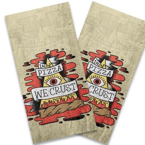 In Pizza We Crust Cornhole Wraps - Cornhole Wraps - Cornhole Skins - Vinyl Wrap