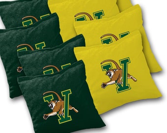 Officially Licensed Vermont Catamounts Cornhole Bags Set of 8 - Top Quality - Regulation Cornhole Bags - Bean Bags - Vermont Cornhole