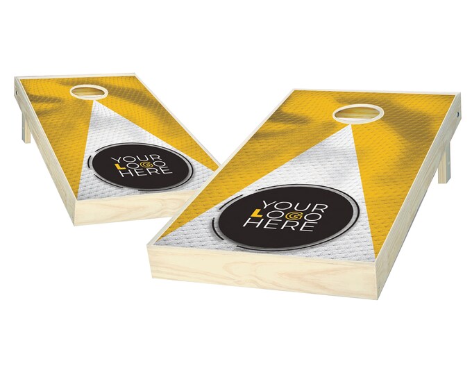 Custom Cornhole Set - Add Your Logo Here - Custom Jersey Cornhole Boards - Custom Bag Toss - Outdoor Lawn Game - Regulation Size