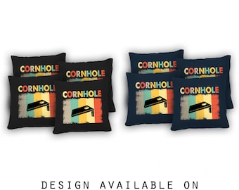 Cornhole Bags Set of 8 - 17 Colors To Choose From - Homemade Quality Regulation Cornhole Bags - Bean Bag Toss