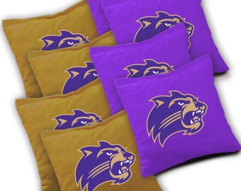 Officially Licensed Western Carolina Catamounts Cornhole Bags Set of 8 - Top Quality - Regulation Cornhole Bags - Bean Bags