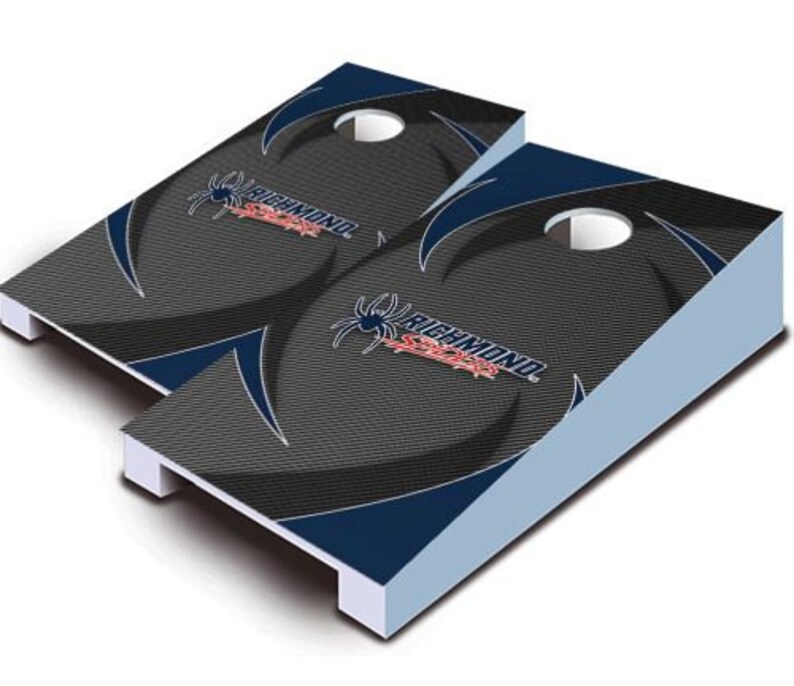 Mini Cornhole Mini Toss Desktop Cornhole Officially Licensed Richmond Spiders Swoosh Tabletop Cornhole Set with Bags Corn Toss