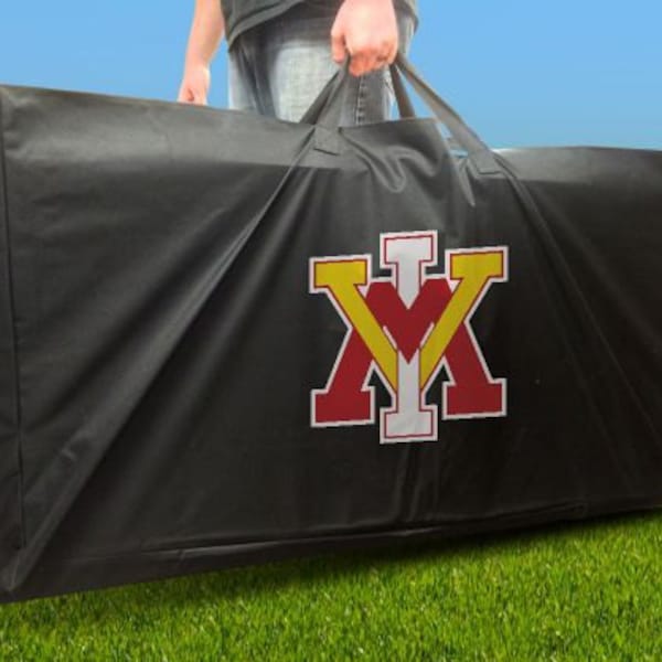 NCAA Licensed Virginia Military Institute Cornhole Carrying Case - VMI Cornhole Carry Bag - Durable Carry Case for Cornhole Boards