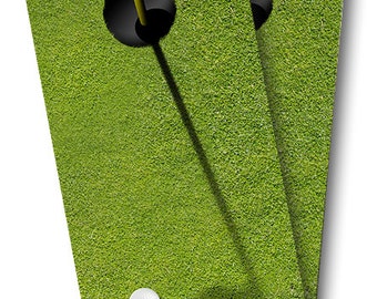 Golf Cornhole Wraps - Cornhole Wraps - Cornhole Skins - Cornhole Golf Wrap