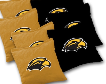 Officially Licensed Southern Miss Eagles Cornhole Bags Set of 8 - Top Quality - Regulation Cornhole Bags - Bean Bags - So Miss Cornhole