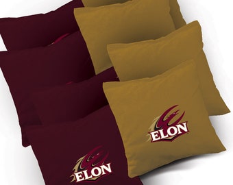 Officially Licensed Elon Phoenix Cornhole Bags Set of 8 - Top Quality - Regulation Cornhole Bags - Bean Bags