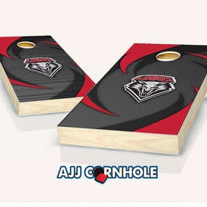 Officially Licensed New Mexico Lobos Swoosh Cornhole Set with Bags Bean Bag Toss New Mexico Cornhole Corn Toss Corn hole image 1