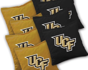 Officially Licensed Central Florida Knights Cornhole Bags Set of 8 - Top Quality - Regulation Cornhole Bags - Bean Bags