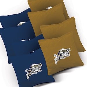 Officially Licensed US Naval Academy Cornhole Bags Set of 8 - Top Quality - Regulation Cornhole Bags - Bean Bags