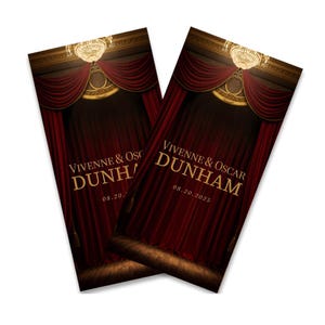 Personalized Wedding Theater Cornhole Wraps - Cornhole Wraps - Cornhole Skins - Vinyl Wrap