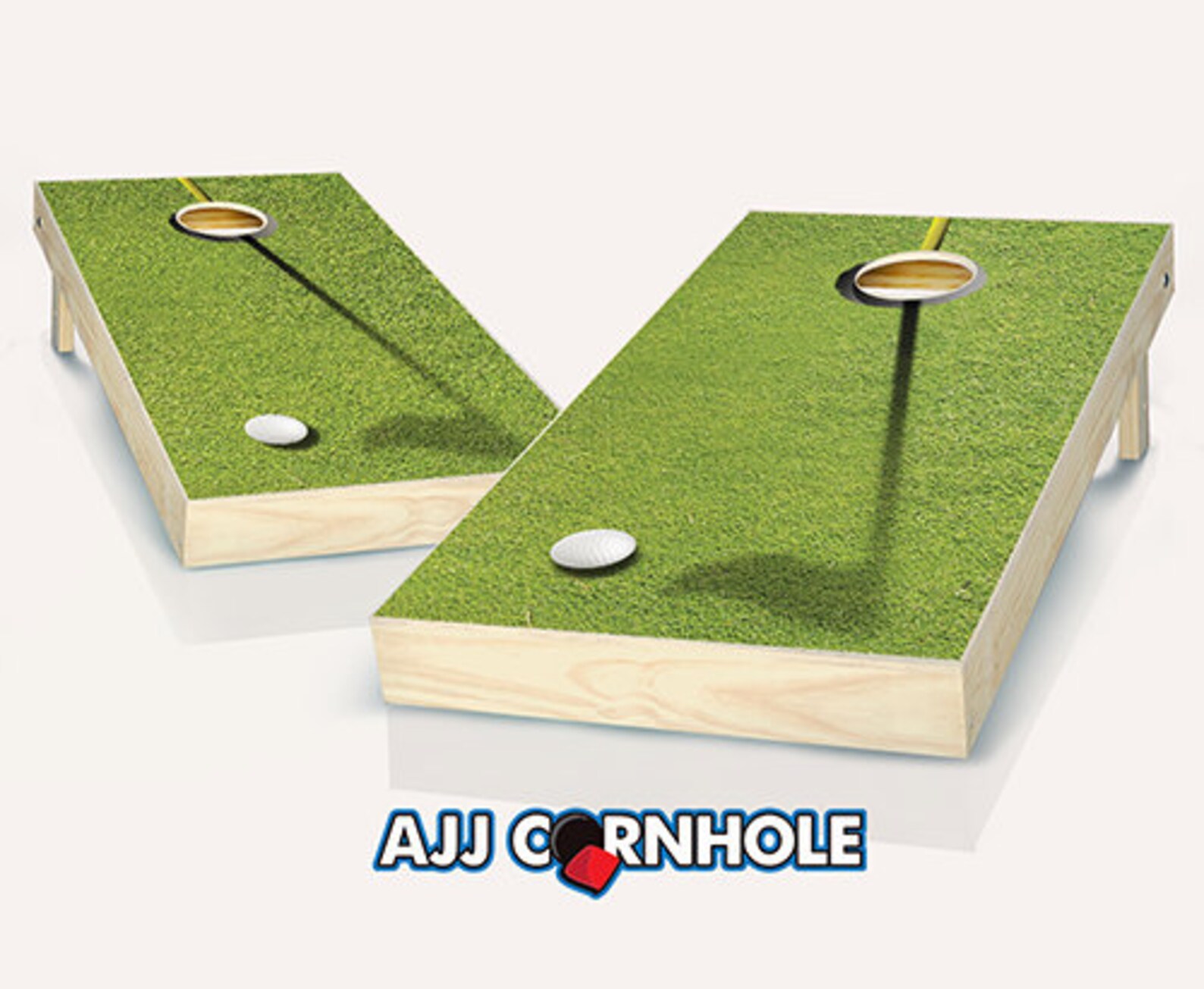 Golf Cornhole Set With Bags Cornhole Set Cornhole Etsy