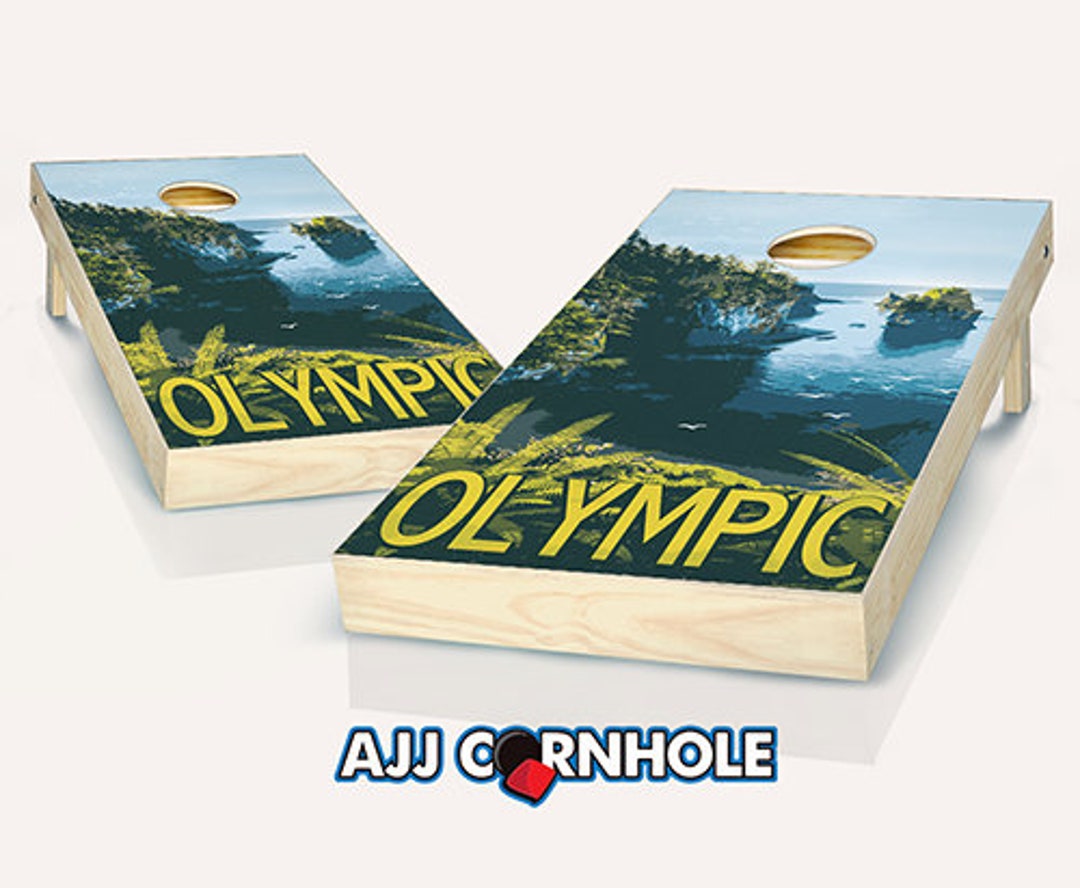 Olympic Cornhole Set With Bags Olympic Cornhole Set Etsy