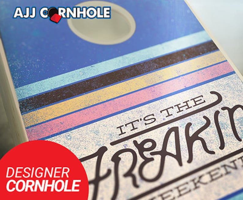 It's the Freakin' Weekend Cornhole Set With Bags - Party Cornhole Set ...