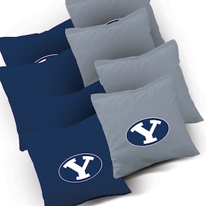Officially Licensed BYU Cougars Cornhole Bags Set of 8 - Top Quality - Regulation Cornhole Bags - Bean Bags