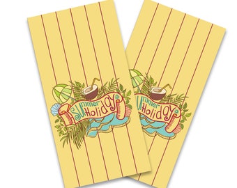 Wrap Cornhole Personnalisé Thème Surfer Tropical – Vinyle Résistant UV – Pose Facile – Protection Rayures – Jeux Extérieur