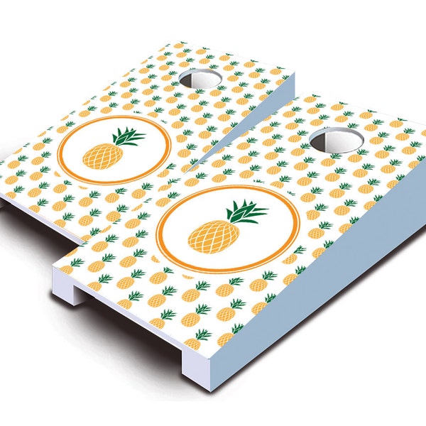 Pineapple Tabletop Cornhole Set with Bags - Desktop Cornhole - Mini Toss - Corn Toss - Mini Cornhole