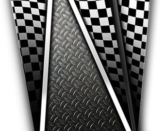 Racing Cornhole Wraps - Cornhole Wraps - Cornhole Skins - Checkered Flag Cornhole Wrap