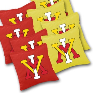 Officially Licensed VMI Keydets Cornhole Bags Set of 8 - Top Quality - Regulation Cornhole Bags - Bean Bags