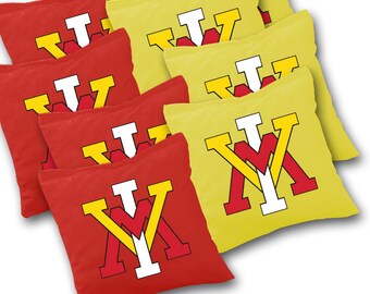 Officially Licensed VMI Keydets Cornhole Bags Set of 8 - Top Quality - Regulation Cornhole Bags - Bean Bags