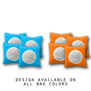 Sand Dollar Cornhole Bags Set of 8 - 17 Colors To Choose From -Homemade Quality Regulation Cornhole Bags -Bean Bag Toss