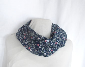 Foulard boucle bleu clair