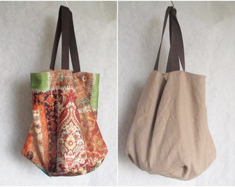 Womens Bag, Linen Tote Bag, Big Bag, Grocery Bag, Shopping Bag, Shoulder Bag, Travel Bag,  Beach Bag, Large Bag