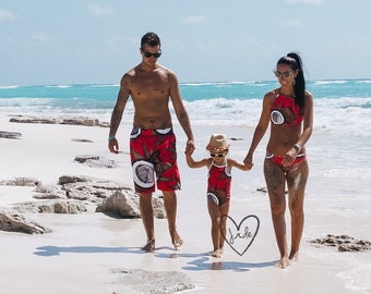 Maillots Assortis Mommy And Me Swimsuit Custom Par Bejadcollection