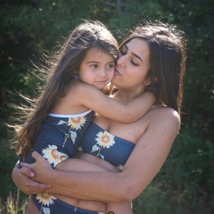 Mommy and me swimsuit - flowery, flower, floral swimsuits -matching swimwear, mother daughter swimwear - swimsuit women (2)