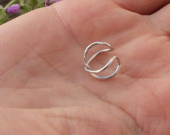 Ear Cuff Handmade in Sterling Silver | Arenas Jewelry