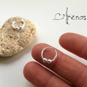 Silver Hoops - Silver Earrings - Hoops Tribal - Hoops Earrings - Hoop Earring - Boho Hoop - Ethnic Hoop