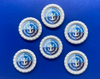 Caribbean cruise  magnets / Set of 6 or 12 /  Handmade