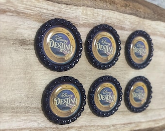 Disney Destiny magnets / set of 6 or 12 / Fish extender gifts, door magnets, Pixie dust.  Magnet exchange, stateroom gifts. Handmade.