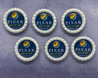 Pixar Day at Sea magnets / set of 6 or 12 / Disney Cruise Line, fish extender gifts, magnet exchange, door magnets, pixie dust.  Handmade.