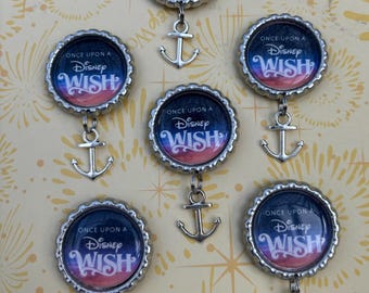 Disney Cruise Wish magnets / Set of 6 or 12 / Fish Extender gifts, door magnets, pixie dust.  Magnet exchange, stateroom gifts, handmade.
