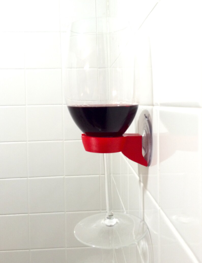 Shower Wine Glass Holder for Bathroom Etsy