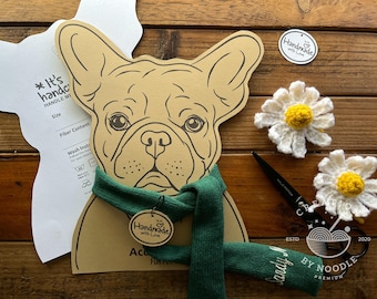 Printable French Bulldog Collar Display Card: DIY Pet Accessory (PDF)