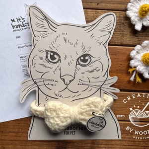 Carte de présentation imprimable pour collier pour animal de compagnie pour chat, bricolage, présentoir d'accessoires pour kitty Modèle d'emballage PDF téléchargeable. Téléchargement instantané.