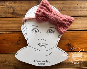 Printable Baby Crafting DIY Display Card Baby accessory display Downloadable PDF packaging template. Instant Download.