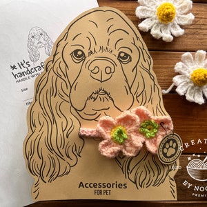 Collar para mascota Cocker Spaniel imprimible Tarjeta de exhibición DIY Exhibición de accesorios para perros Plantilla de empaque en PDF descargable. Descarga instantánea.