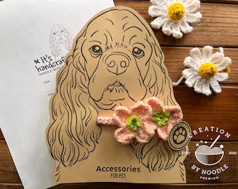 Printable Cocker Spaniel Pet Collar DIY Display Card Dog accessory display Downloadable PDF packaging template. Instant Download.