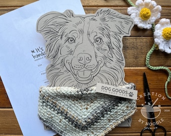 Printable Australian Shepherd Collar Display Card Template (PDF Download)