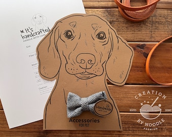 Printable Dachshund Pet Collar DIY Display Card Dog accessory display Downloadable PDF packaging template. Instant Download.