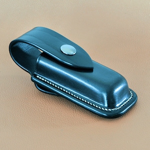 Hand-made leather sheath for Leatherman Free P4 or Free P2 multitool - Made in France