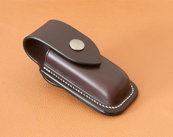Hand-made leather sheath for Leatherman Wave or Charge multitool - Made in France