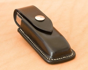 Hand-made leather sheath for Leatherman Pulse multitool - Made in France