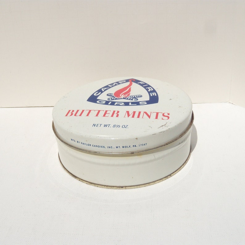 Camp Fire Girls Butter Mints Tin Naylor Candy Campfire Girls Etsy